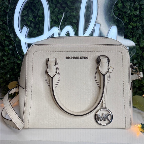 Michael Kors Ivory Satchel Bag - Picture 1 of 4